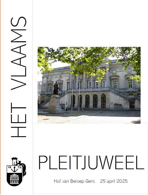 Vlaams Pleitjuweel - 25 april 2025 - Hof van Beroep te Gent